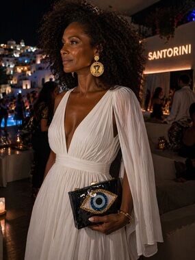 Luxury Gold Chain Evil Eye Purse/Clutch